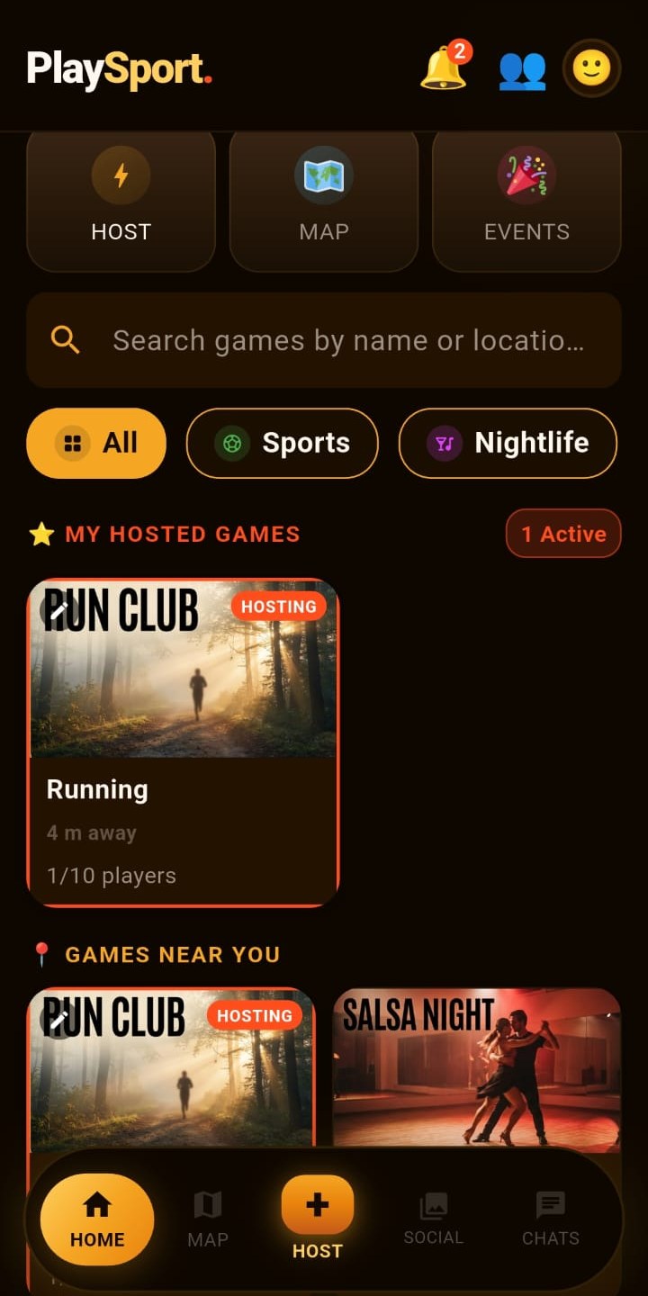 PlaySport app screenshot 3